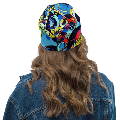 Beanie - Brown Brushwork