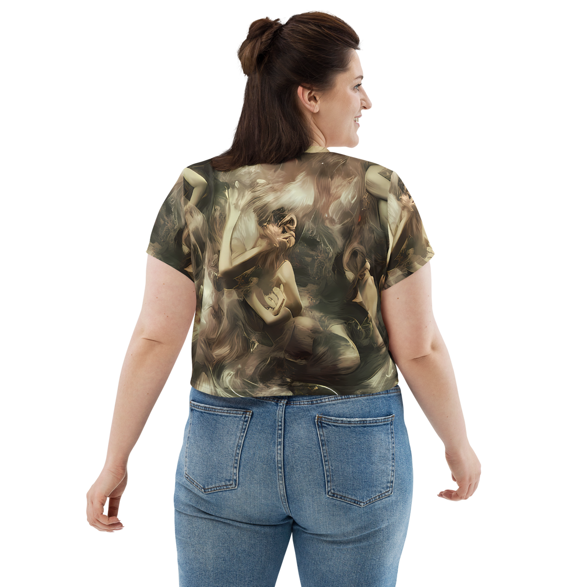Women's Crop Tee - Ceramic Swirl