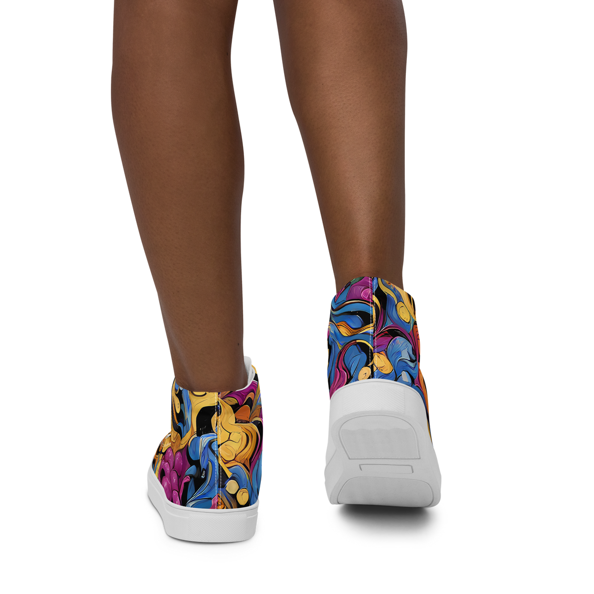 Women's High Top Canvas Shoes - Bosschaert Whorls