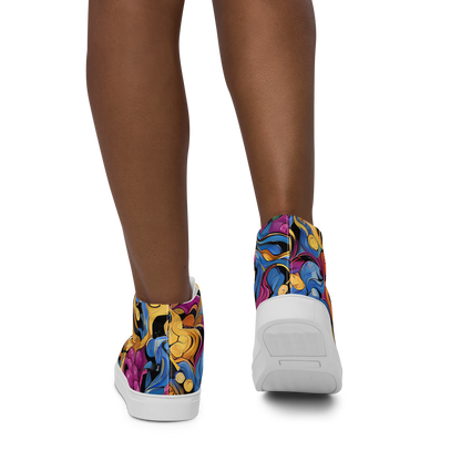 Women's High Top Canvas Shoes - Bosschaert Whorls