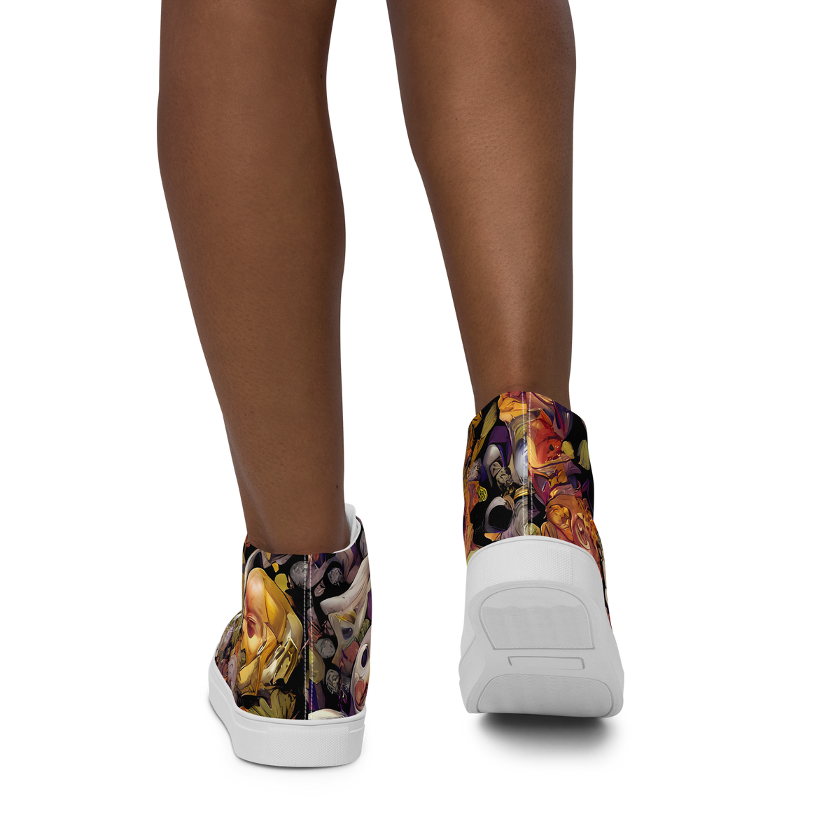 Women's High Top Canvas Shoes - Arcimboldo Abundance