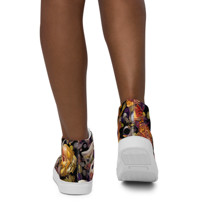 Women's High Top Canvas Shoes - Arcimboldo Abundance