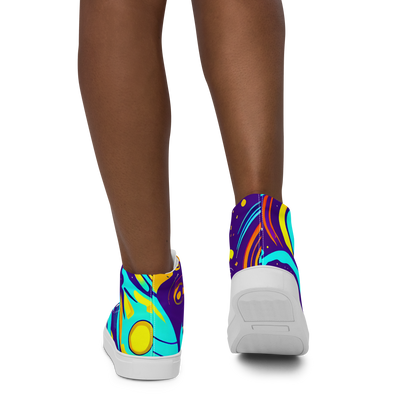 Women's High Top Canvas Shoes - Blasted Bazaar