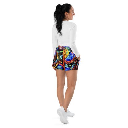 Women’s Athletic Shorts - Cascade Muralista
