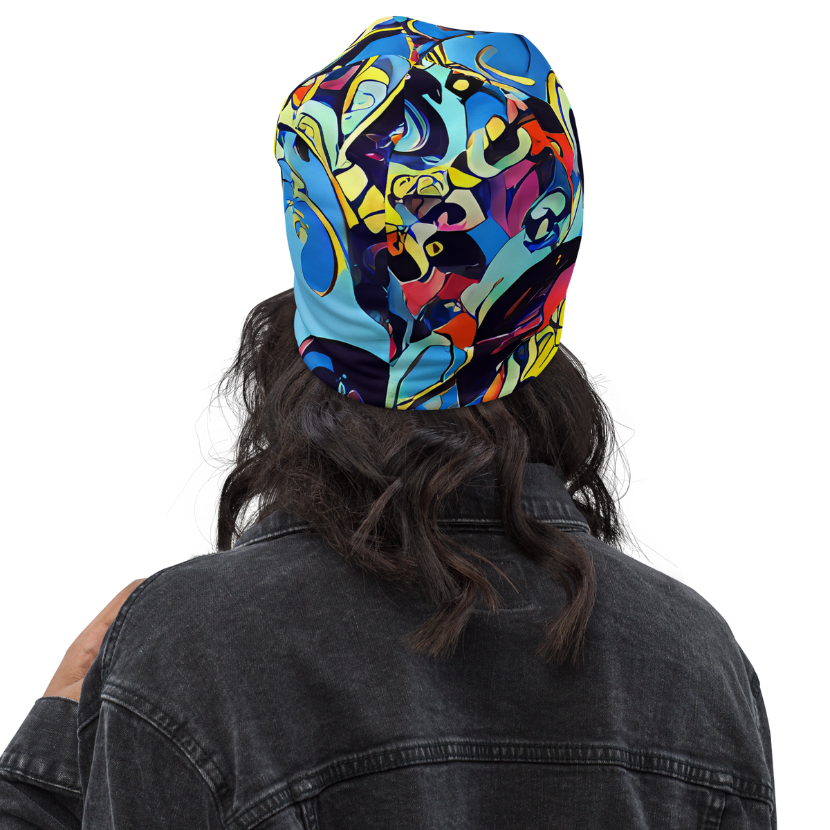 Beanie - Brown Brushwork