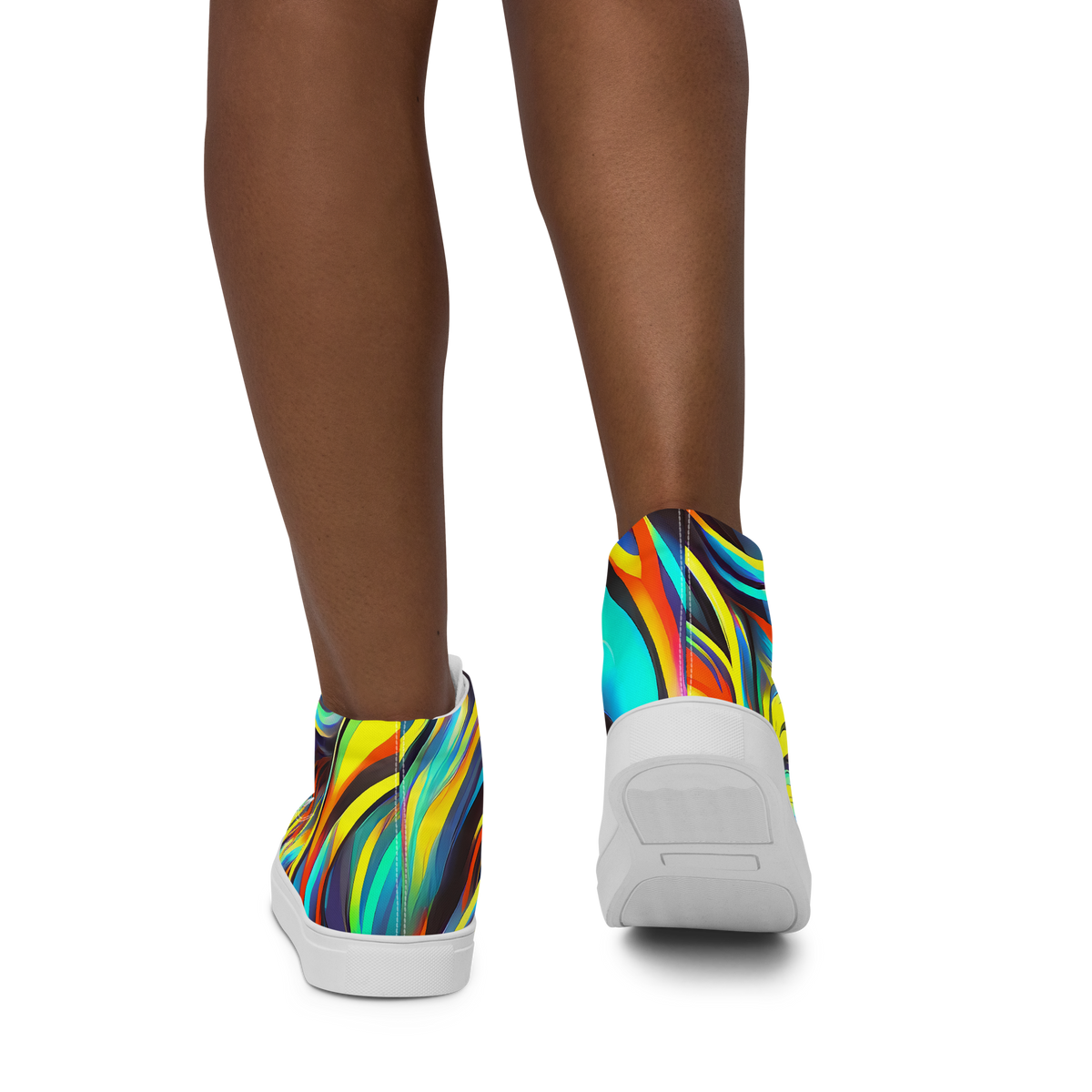 Women's High Top Canvas Shoes - Cyber Surge