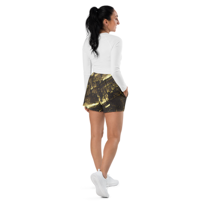 Women’s Athletic Shorts - Oceanic Echo
