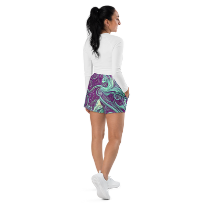 Women’s Athletic Shorts - Temple Swirls