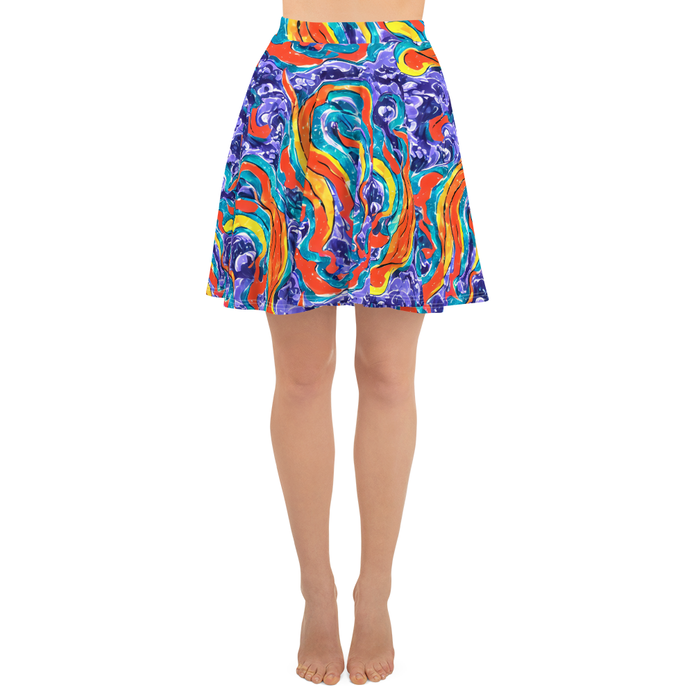Skater Skirt - Galactic Waves