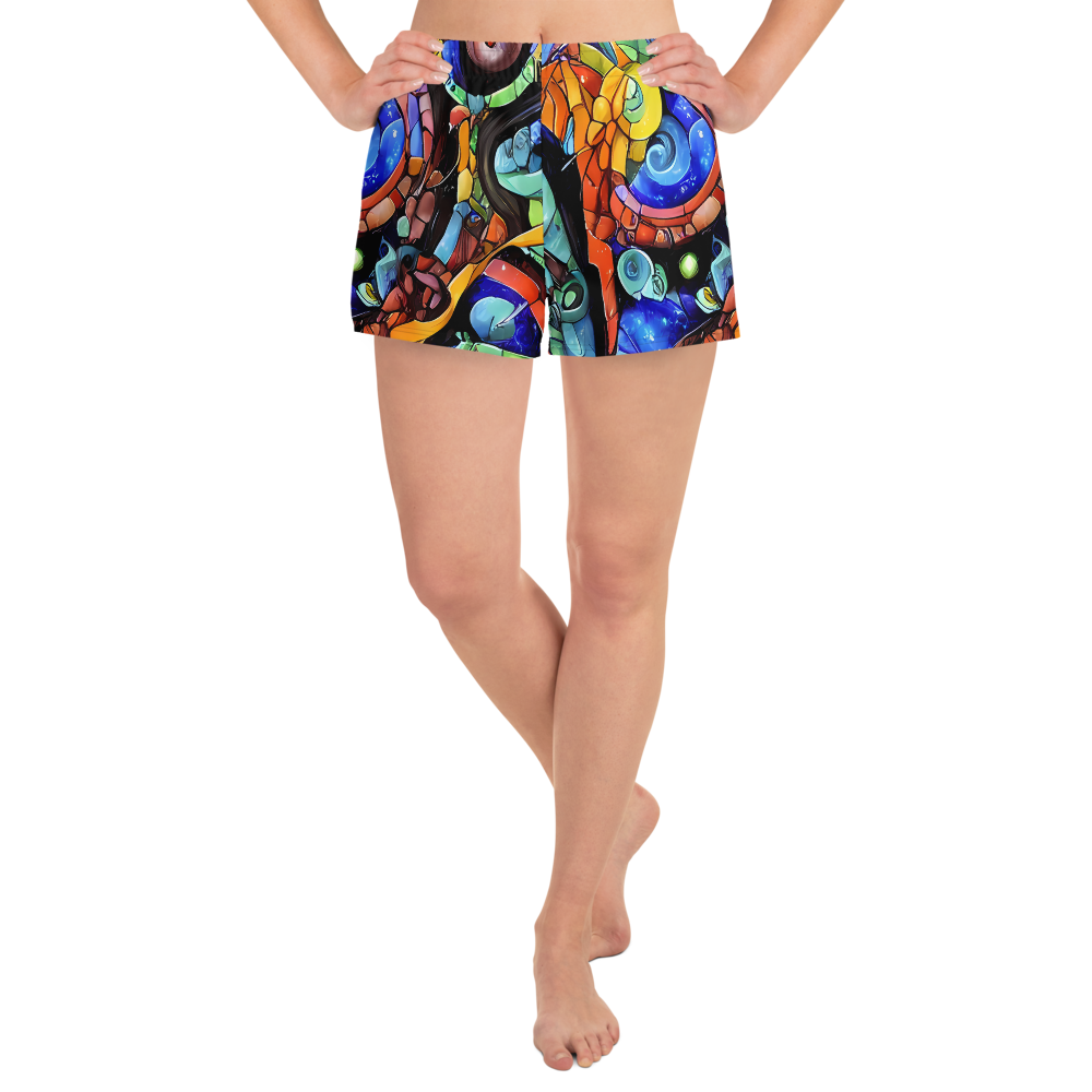 Women’s Athletic Shorts - Cascade Muralista