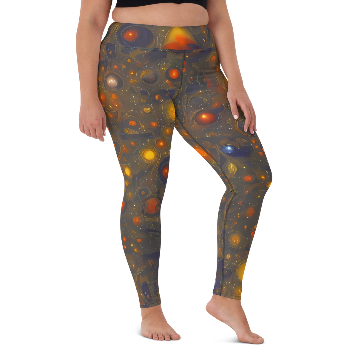 Yoga Leggings - Chromal Flux