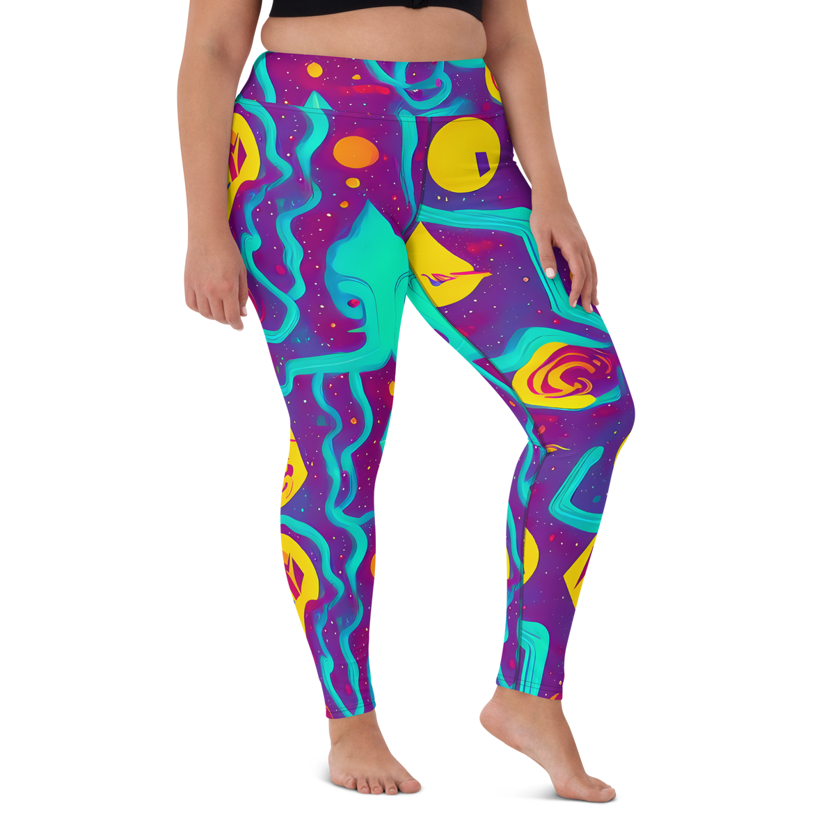 Yoga Leggings - Cosmic Current