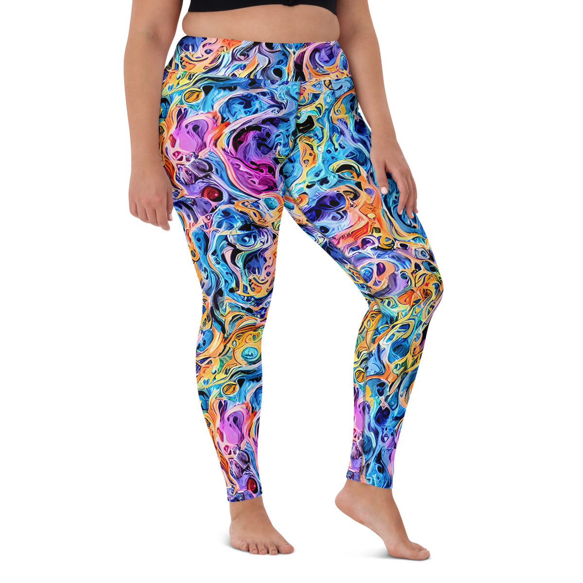 Yoga Leggings - Rococo Vortex