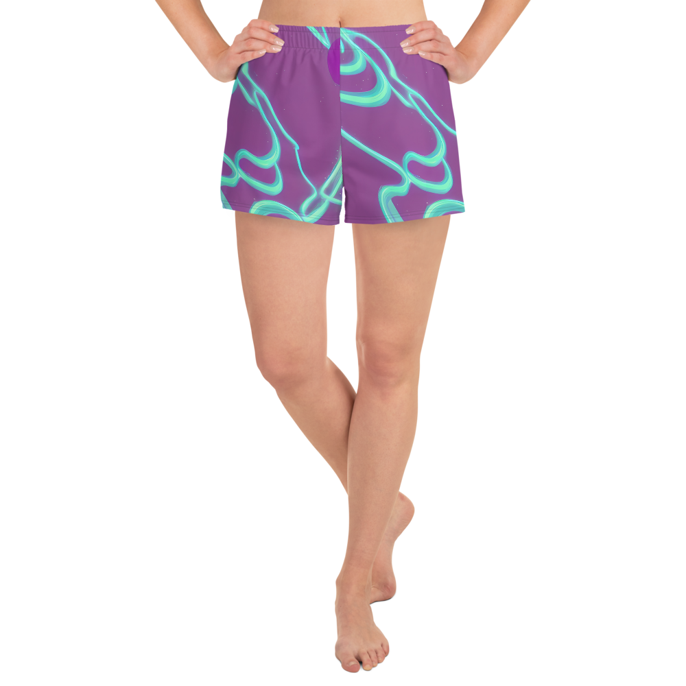 Women’s Athletic Shorts - Neon Drift