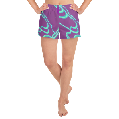 Women’s Athletic Shorts - Neon Drift