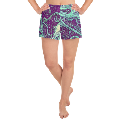 Women’s Athletic Shorts - Temple Swirls