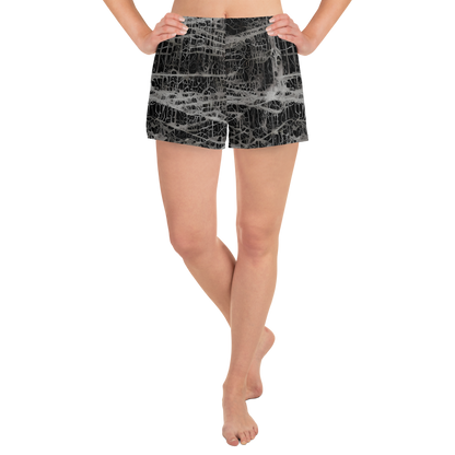 Women’s Athletic Shorts - Monochrome Mesh