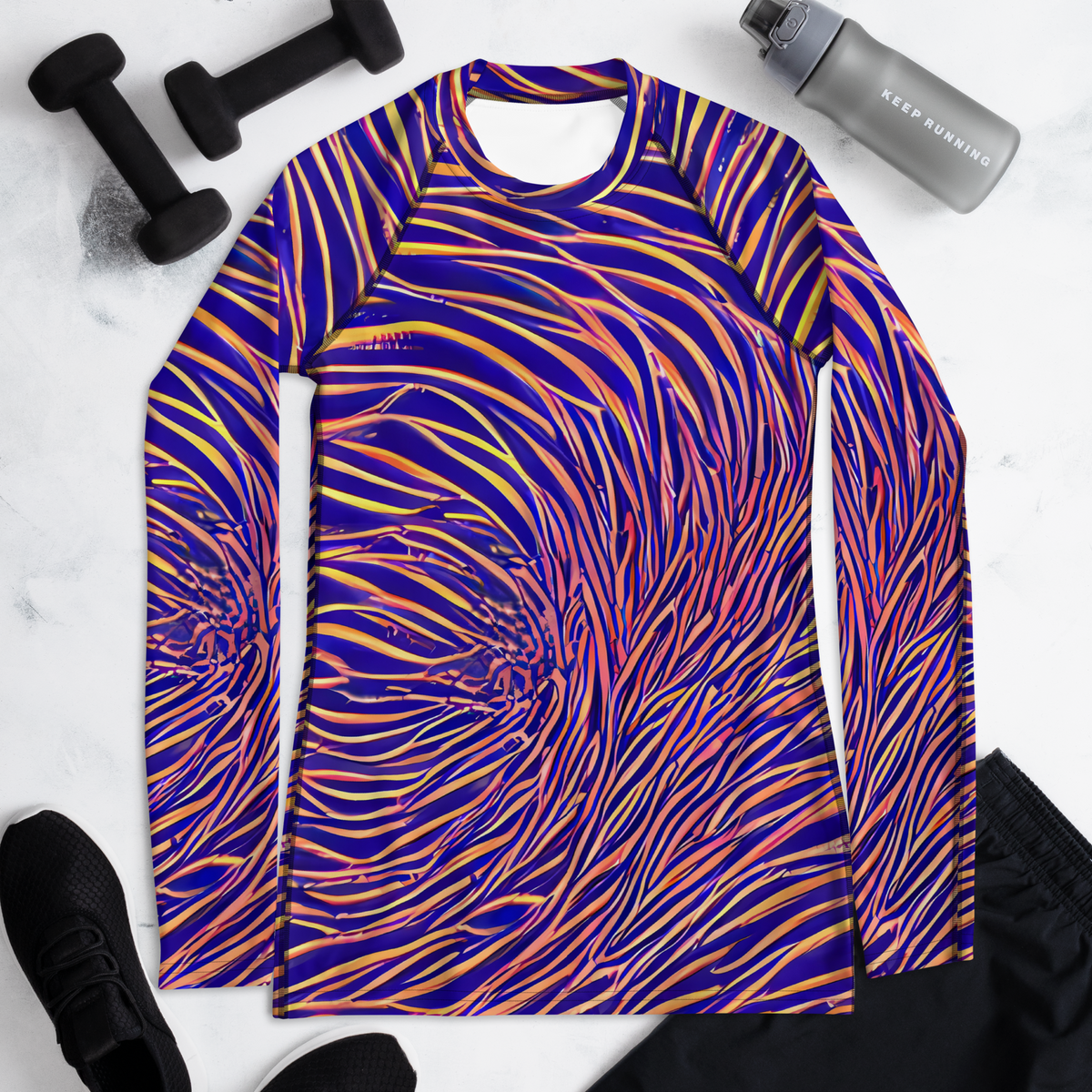 Women's Rash Guard - Vortex Strands