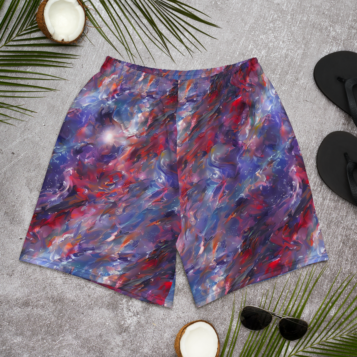 Men's Athletic Shorts - Nihei Nightscape