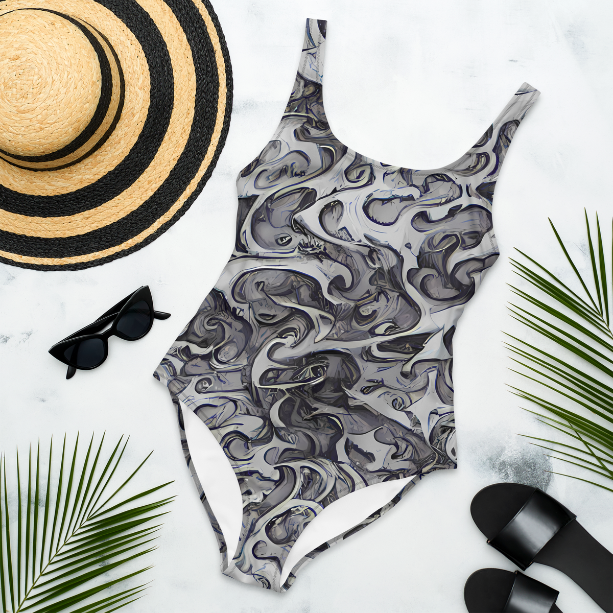One-Piece Swimsuit - Mashburn Swirls
