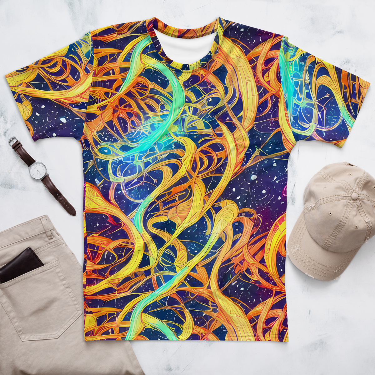 Men's Crew Neck T-Shirt - Granov Vortex