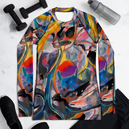 Women's Rash Guard - Brazen Rhapsody