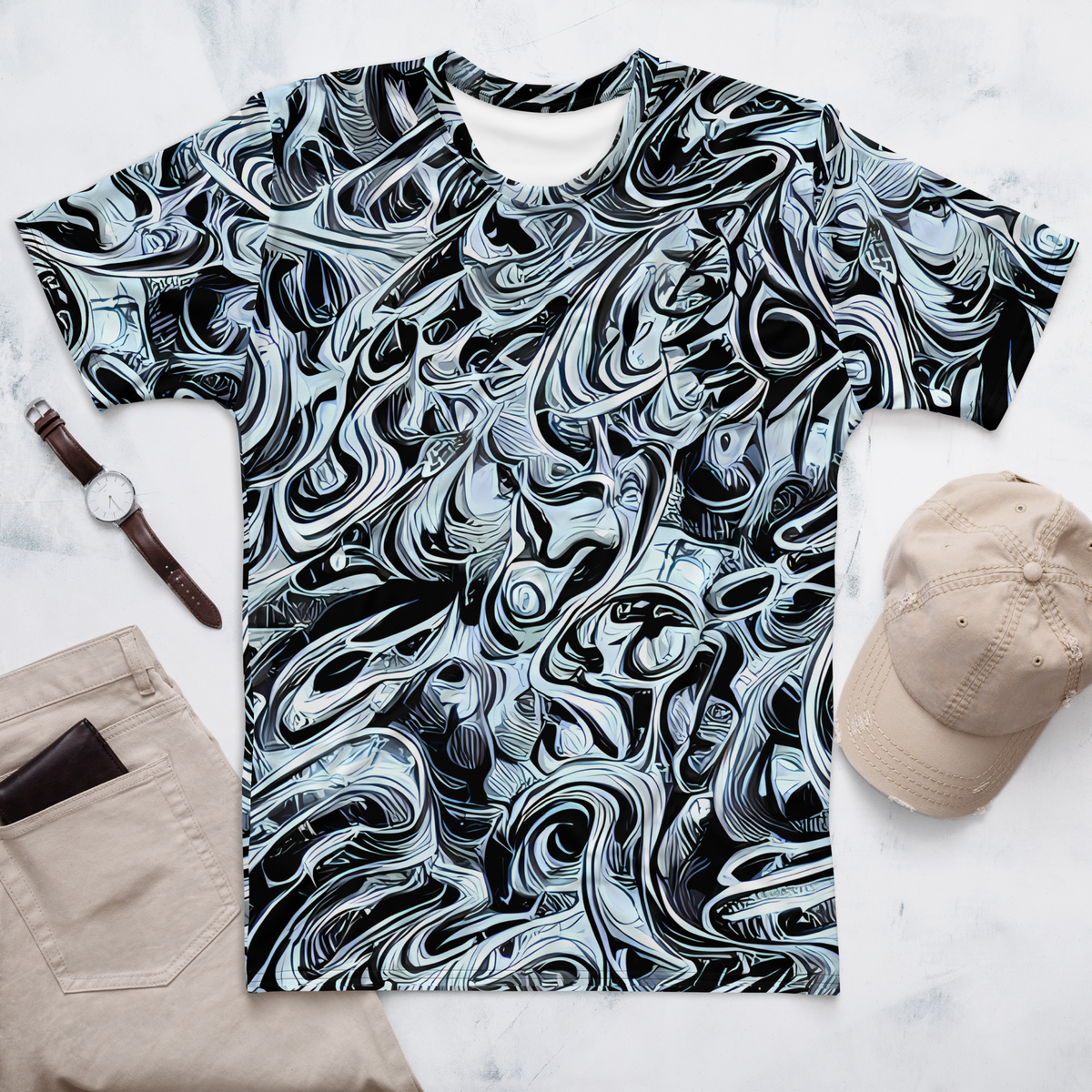 Men's Crew Neck T-Shirt - Horkey's Nebula