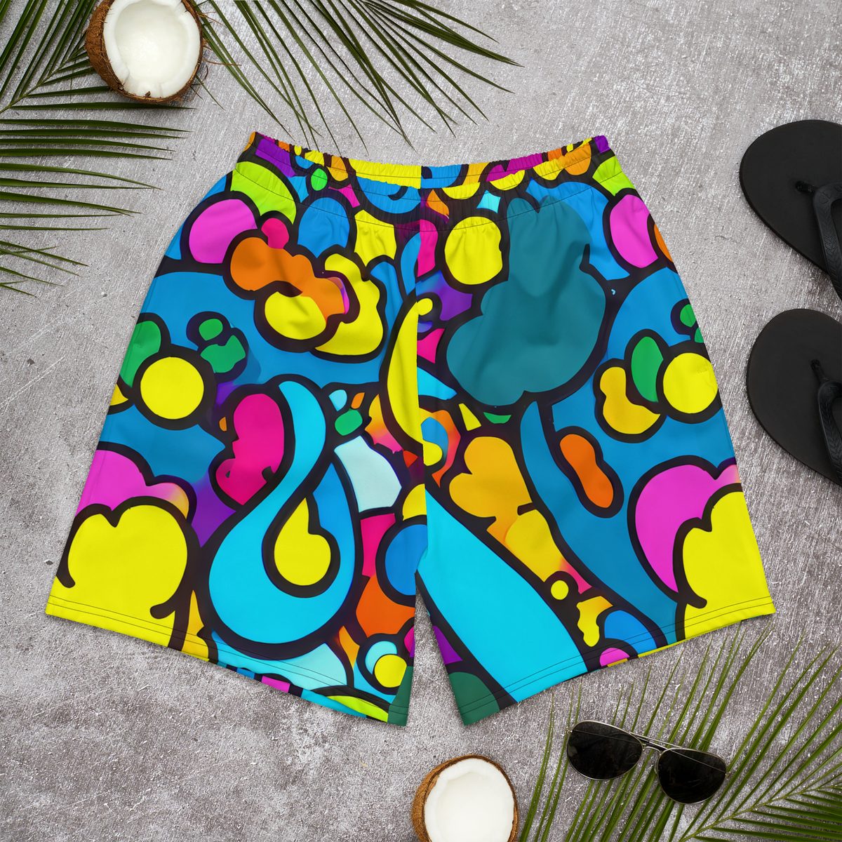 Men's Athletic Shorts - Pop Playland