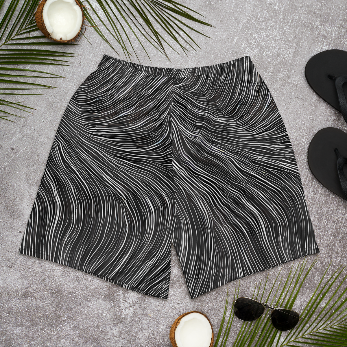Men's Athletic Shorts - Wirth Waves