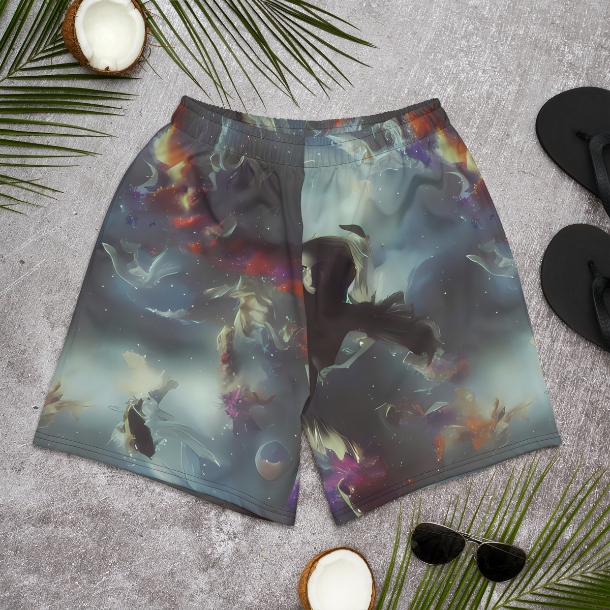 Men's Athletic Shorts - Cosmic Dancer