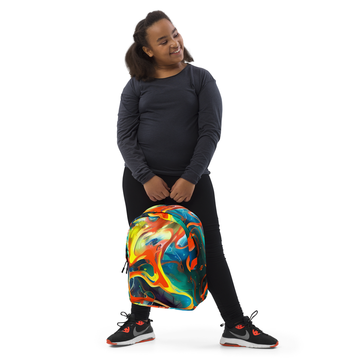 Minimalist Backpack - Cecily’S Swirl