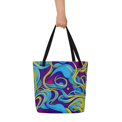 Large Tote Bag w/ Pocket - Stellar Swirls