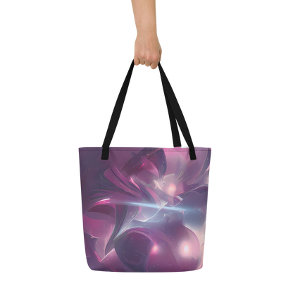Large Tote Bag w/ Pocket - Vertex Visions