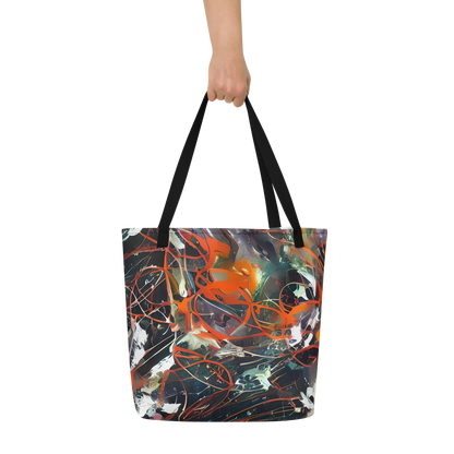 Large Tote Bag w/ Pocket - Chaos Canvas