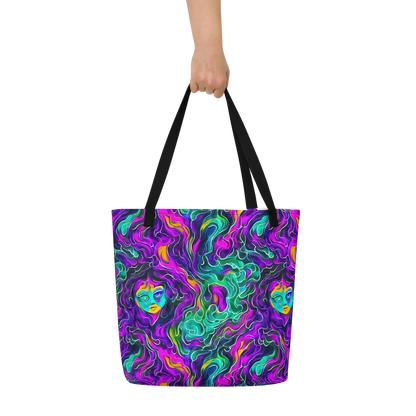 Large Tote Bag w/ Pocket - Vortex Dream