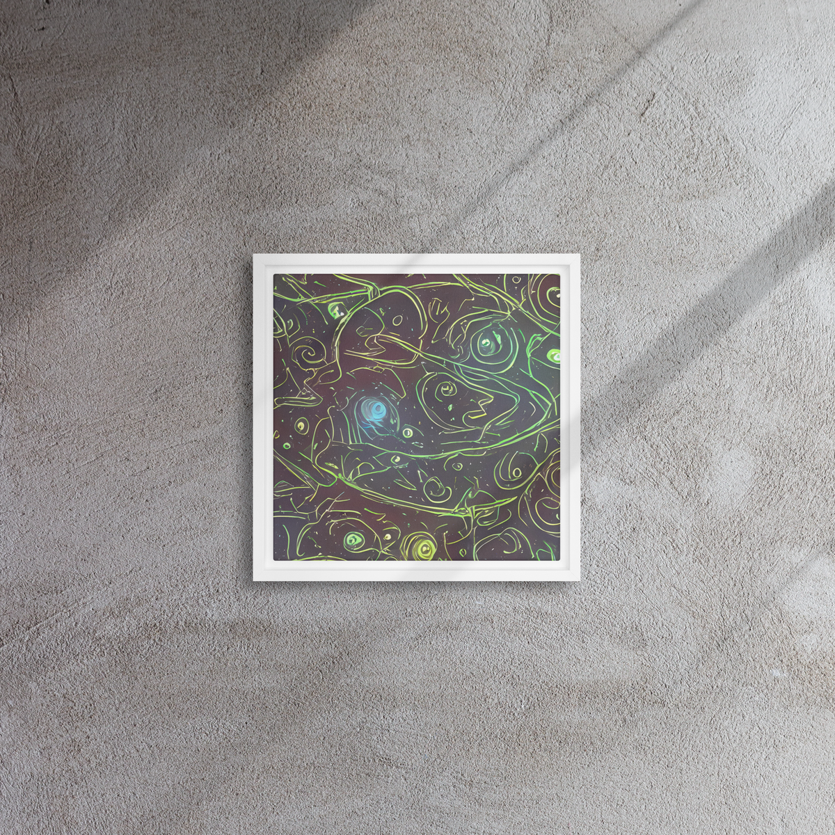 Framed Canvas - Starfield Scrolls