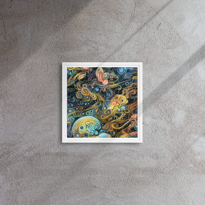 Framed Canvas - Wild Cosmos