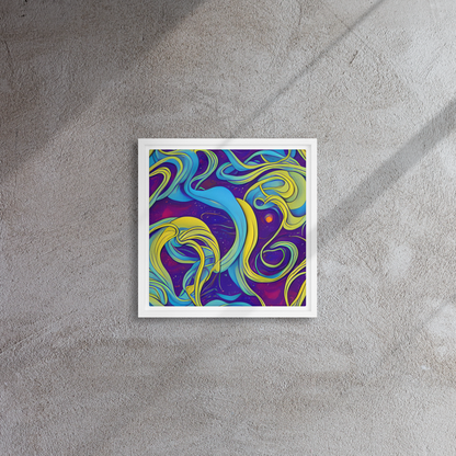 Framed Canvas - Stellar Swirls