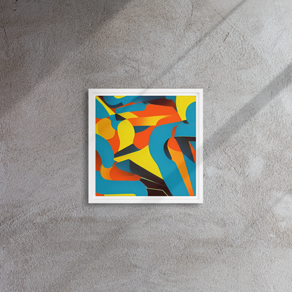 Framed Canvas - Fragmented Rhapsody