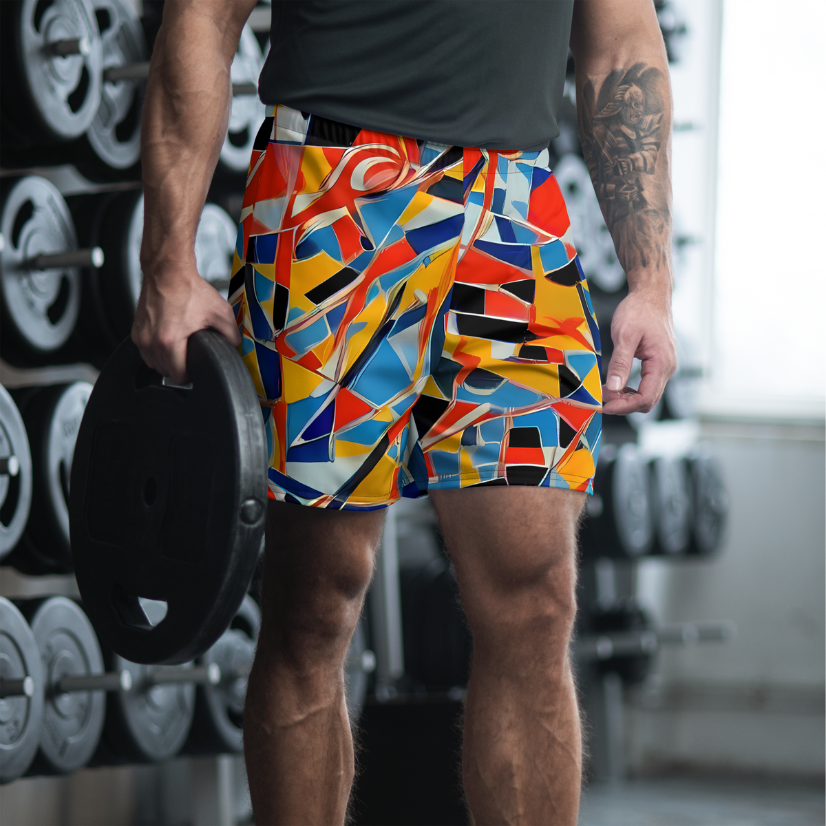 Men's Athletic Shorts - Abstract Mingle
