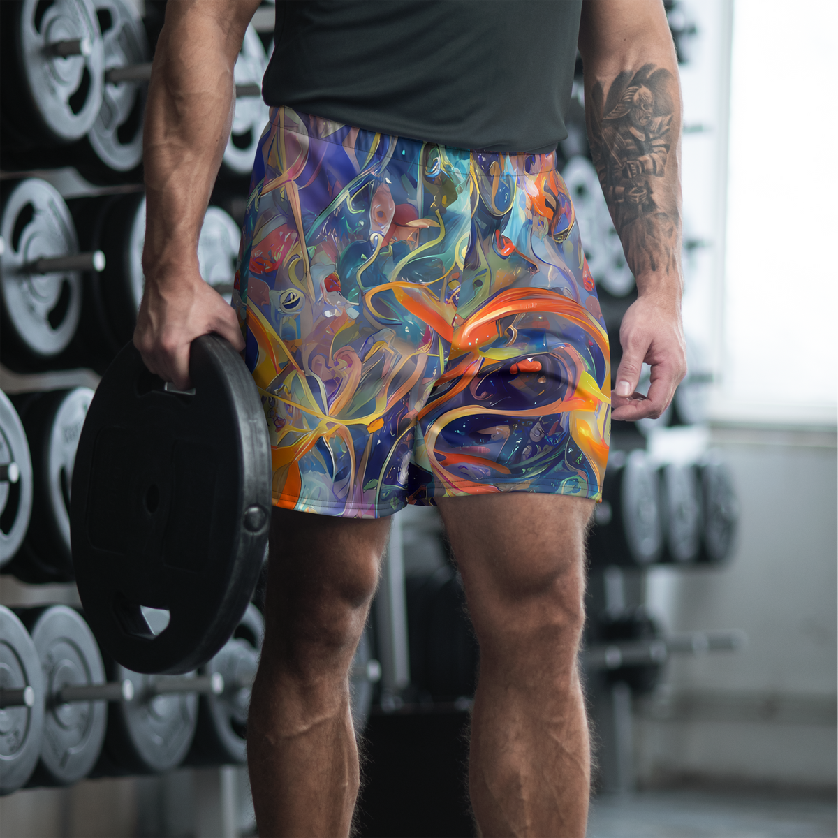 Men's Athletic Shorts - Spectral Swathe