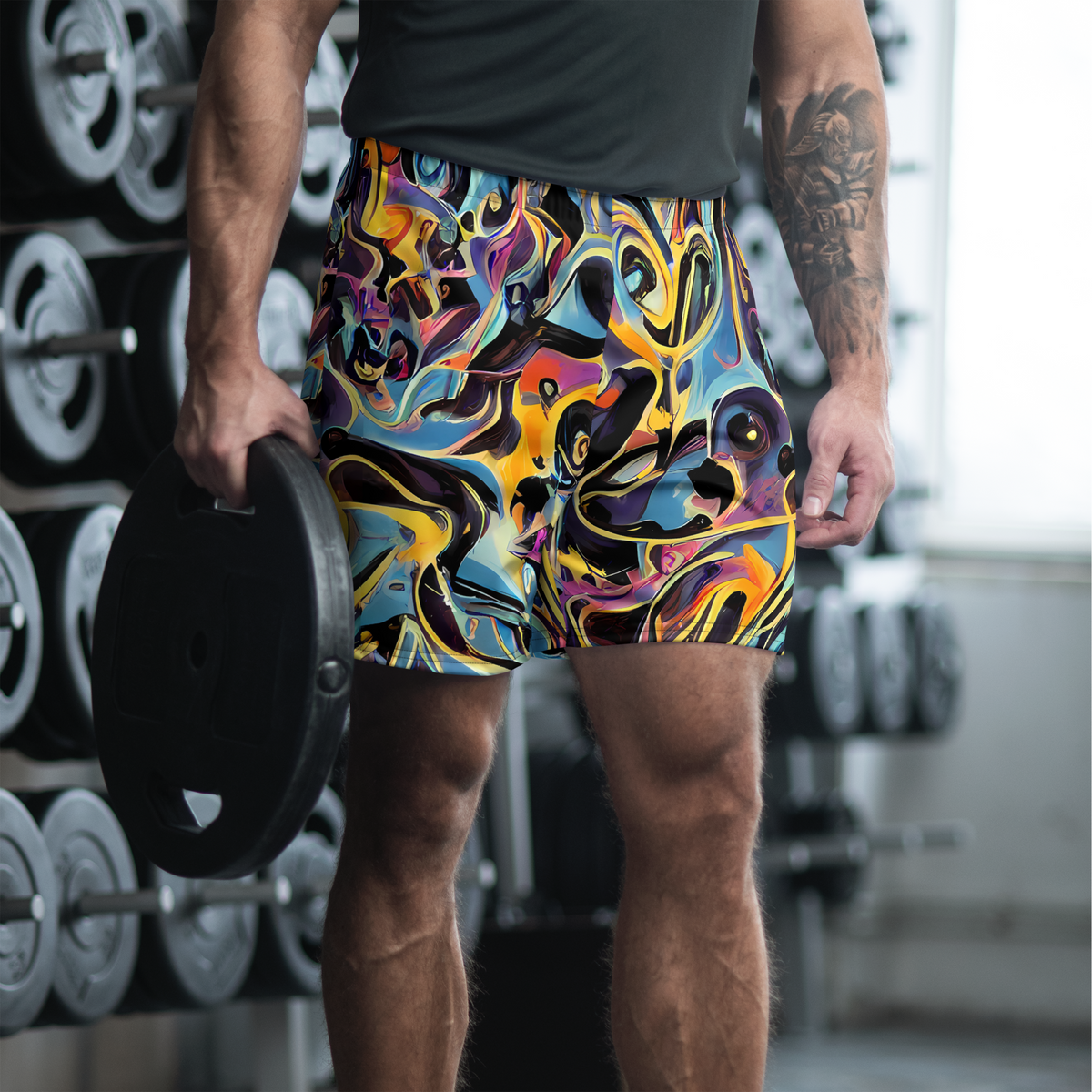 Men's Athletic Shorts - Newtonian Rhapsody