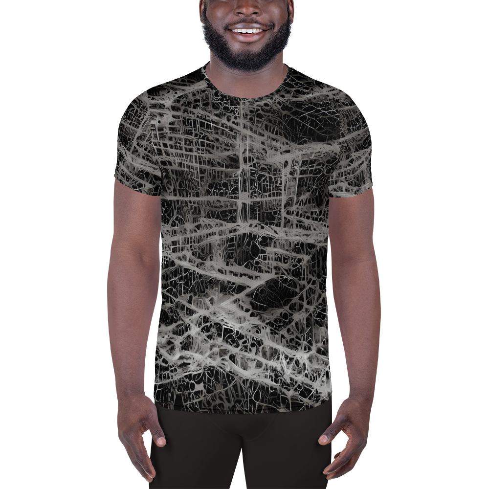Men's Athletic T-Shirt - Monochrome Mesh