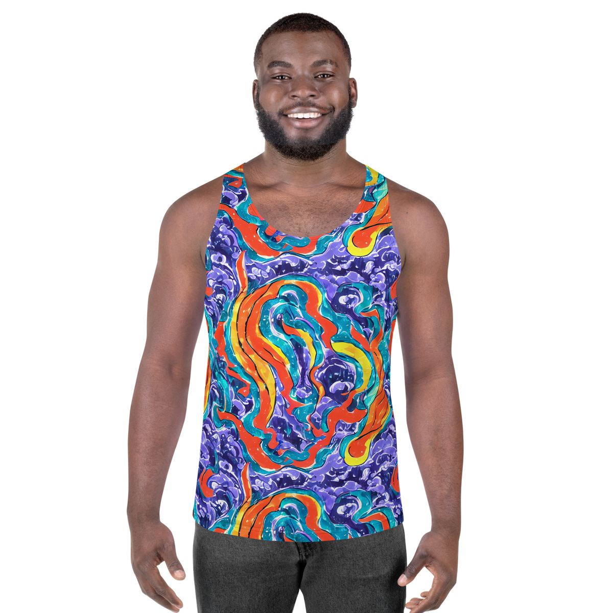 Men's Tank Top - Galactic Waves