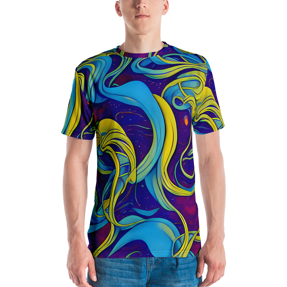 Men's Crew Neck T-Shirt - Stellar Swirls