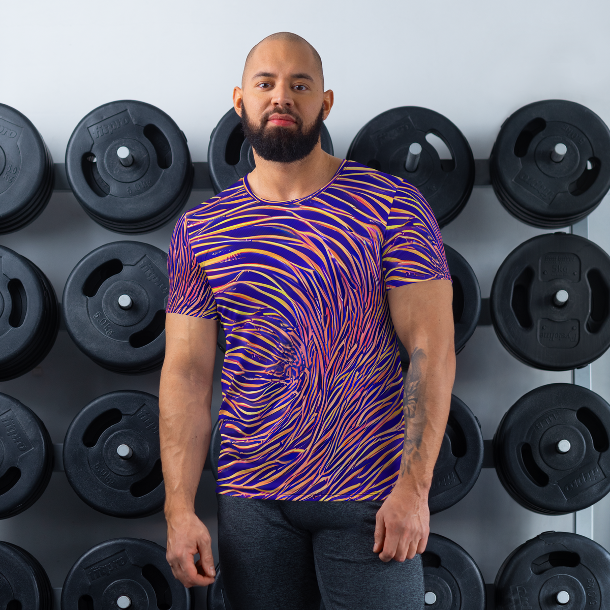 Men's Athletic T-Shirt - Vortex Strands