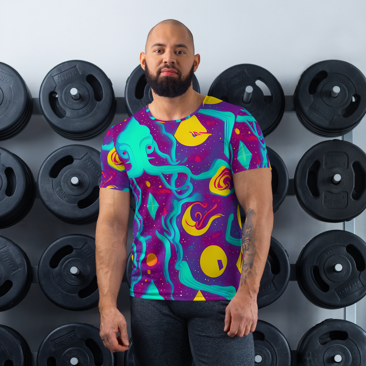 Men's Athletic T-Shirt - Cosmic Current