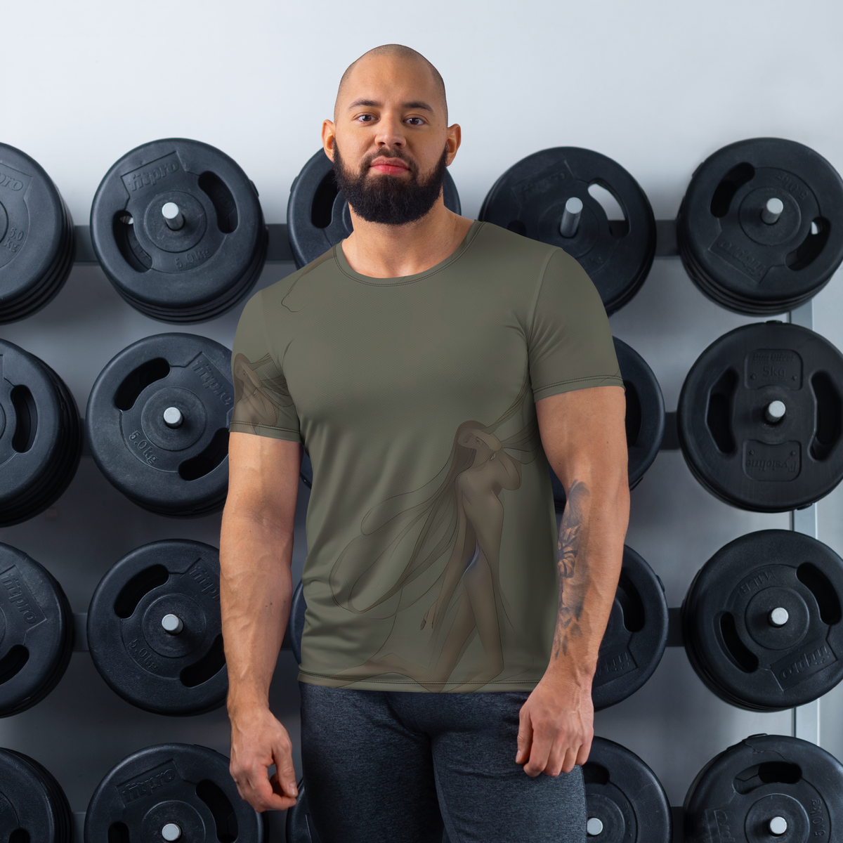 Men's Athletic T-Shirt - Valsecchi's Veil