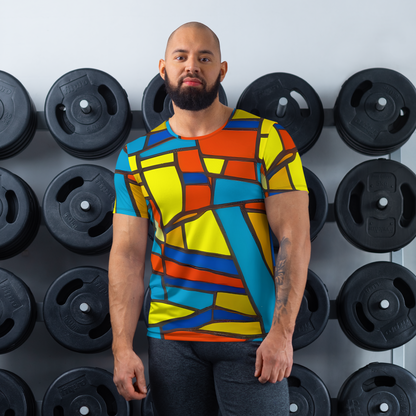 Men's Athletic T-Shirt - Mondrian Mesh