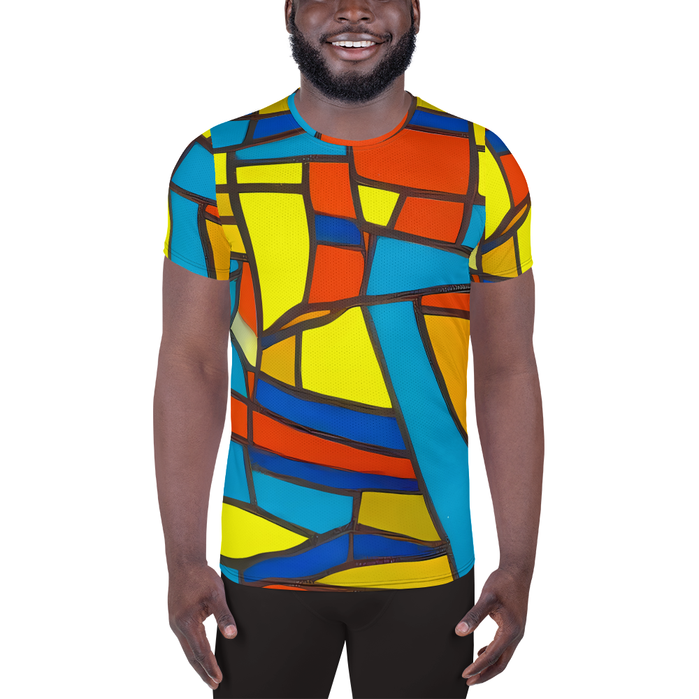 Men's Athletic T-Shirt - Mondrian Mesh